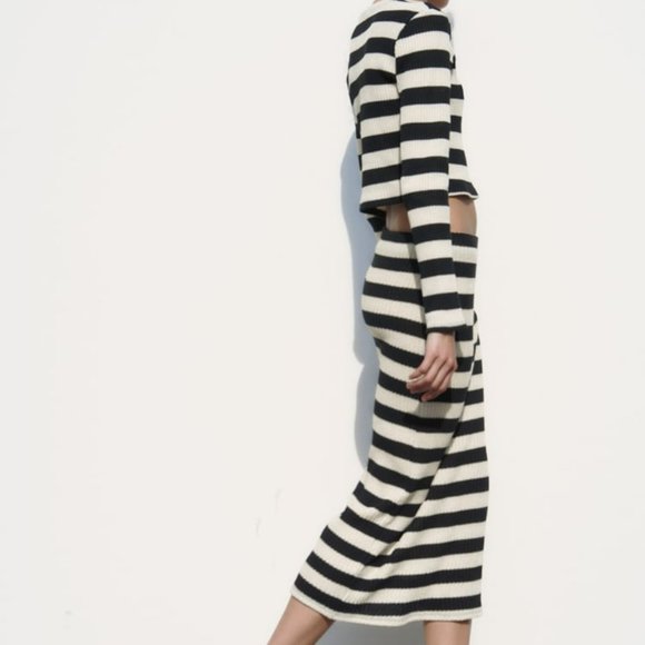 Striped Midi Skirt - Picture 4 of 8